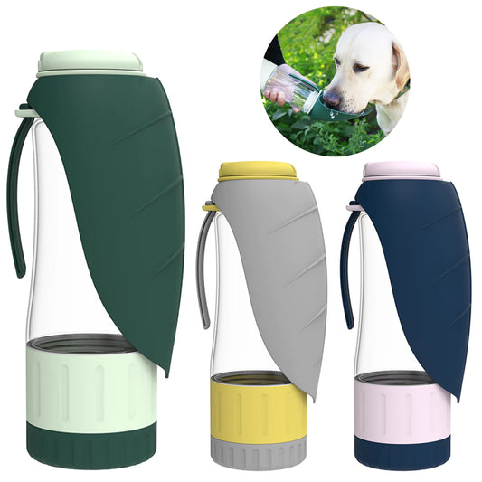 Multifunctional 2-in-1 Portable Pet Water Bottle and Food Bowl for Dogs - Silicone Folding Dispenser for Travel and Outdoor Use